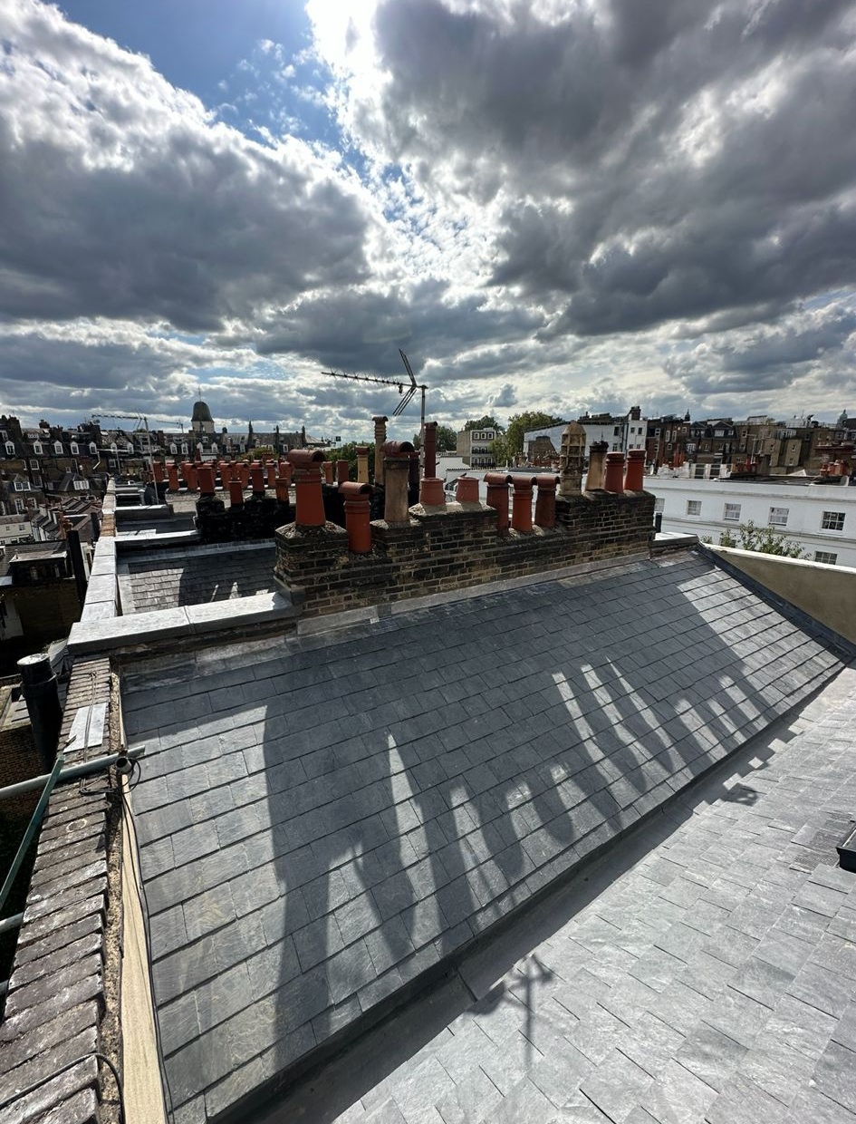 Slate roofing